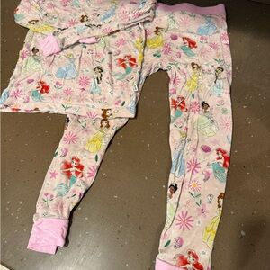 Little Sleepies Disney Princess Pink Pajama Set for Kids